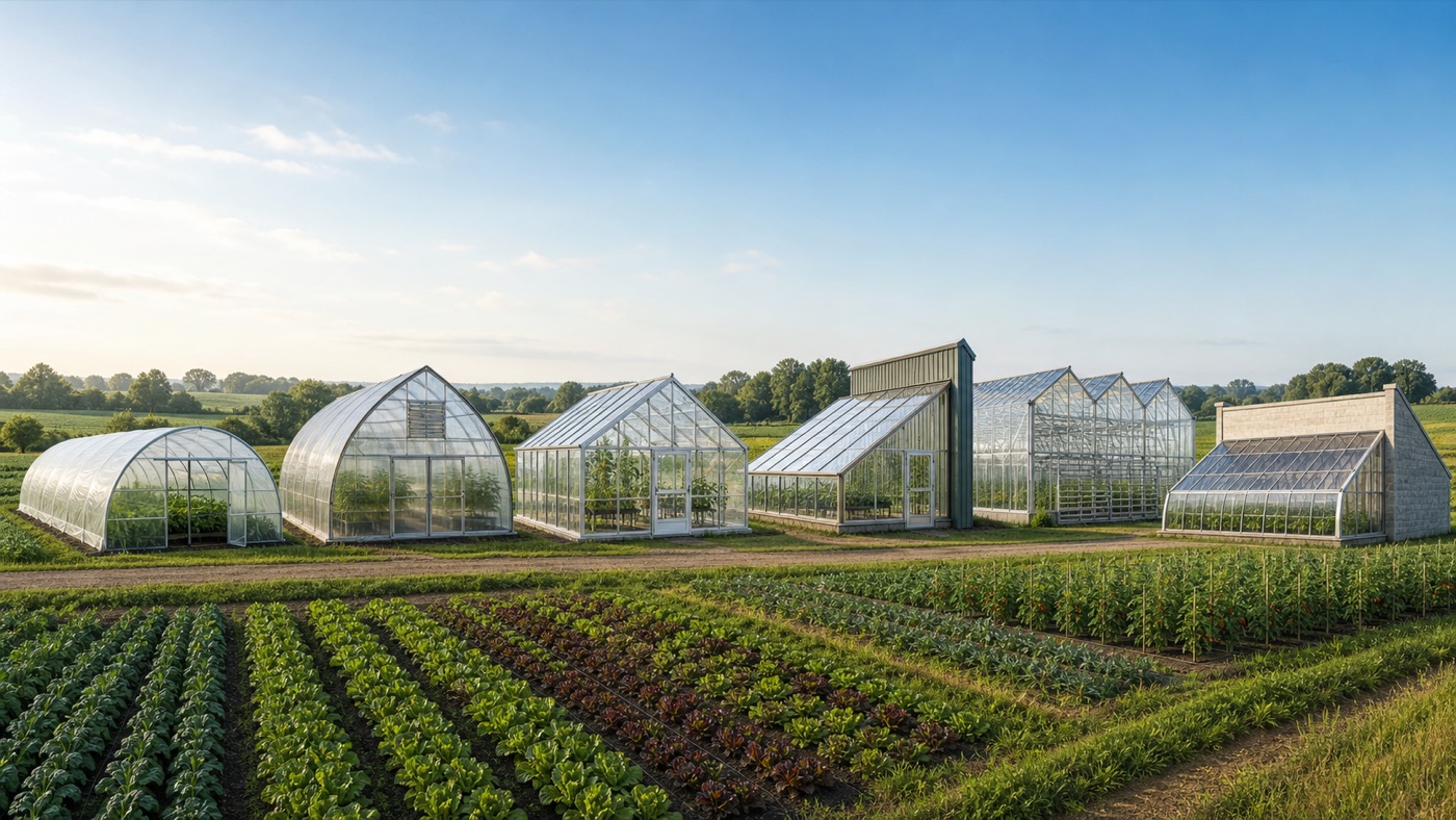 Types of greenhouses for commercial and small farms